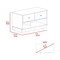 Tuhome Hamilton Storage Bench, Two Open Shelves, Two Drawers, Light Oak ZLD7110 - alternate 8